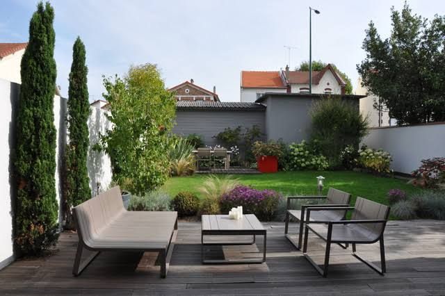 Jardin de ville contemporain
